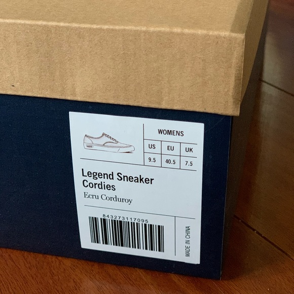 UNWORN NEW Seavees LEGEND SNEAKER CORDIES Size 9.5 - Picture 6 of 6